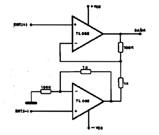  Amplificador Para Instrumentação - TL082  