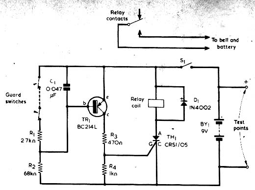  Alarme com Transistor e SCR 