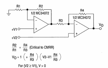  Amplificador diferencial de alta impedância LM34072
