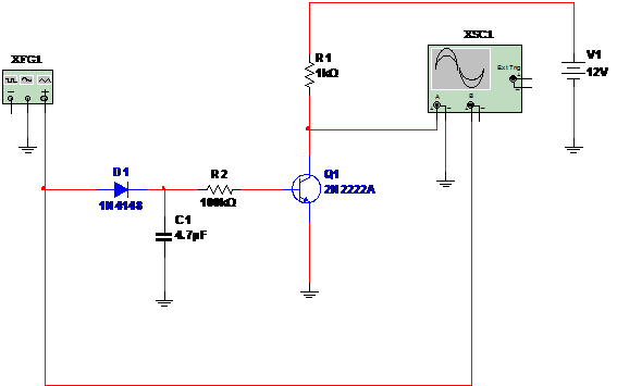     Figura 1 – Circuito RC de tempo.
