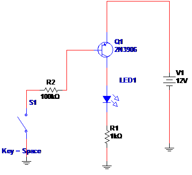 MSB058 - Transistor PNP como chave
