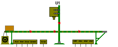 A ponte rolante do Programa Multisim 11.0 de simulação. 