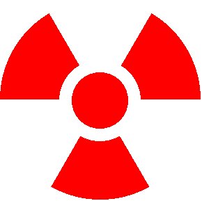 Símbolo de radiação. 