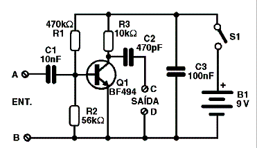 Figura 1 - Diagrama completo do amplificador 